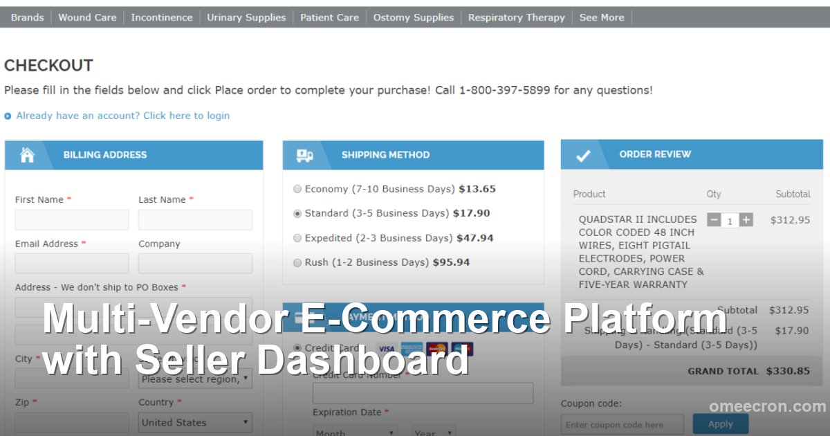 Multi-Vendor E-Commerce Platform with Seller Dashboard