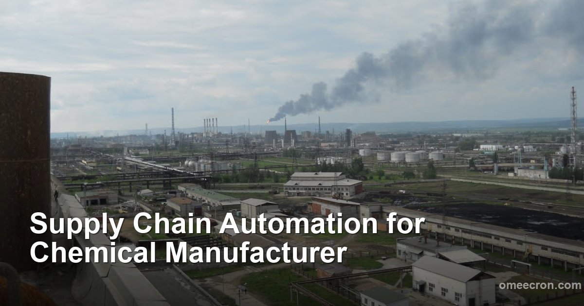 Supply Chain Automation for Chemical Manufacturer